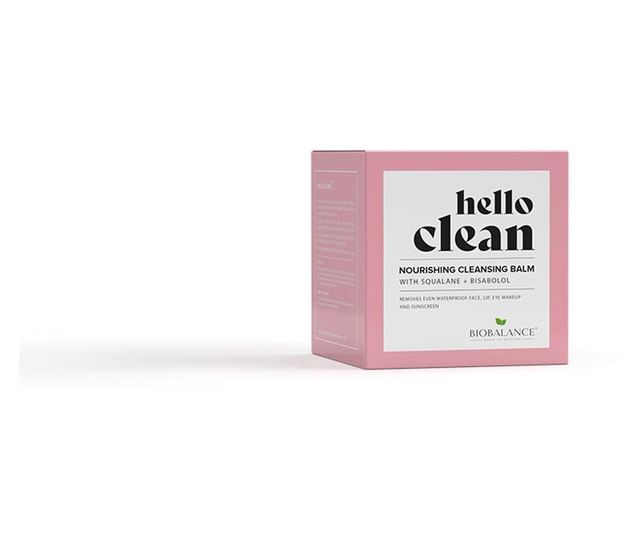 Balsam de curatare faciala 3 in 1 cu squalane si bisabolol, pentru ten sensibil sau cu roseata, Hello Clean, Bio Balance, 100 ml