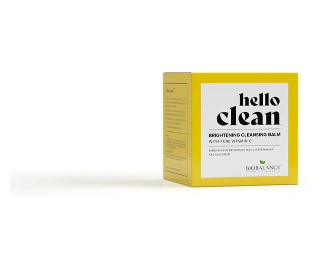 Balsam de curatare faciala 3 in 1 cu vitamina C pura, pentru ten lipsit de luminozitate, Hello Clean, Bio Balance, 100 ml