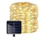 Ghirlanda luminoasa solara decorativa, 10m, alb cald