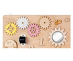 Placa senzoriala busy board, multiactivitati 3D, din lemn, 50 x 38 cm, pentru fetite