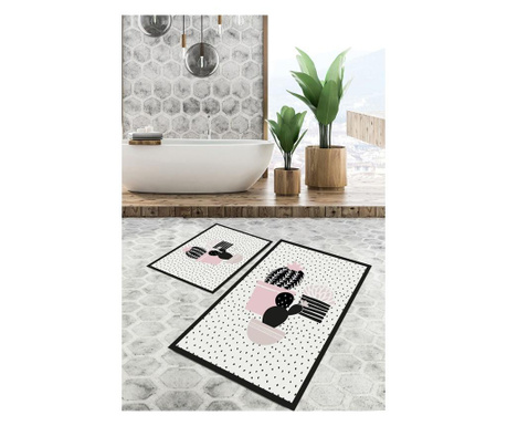 Zestaw 2 dywaników łazienkowych Modern
