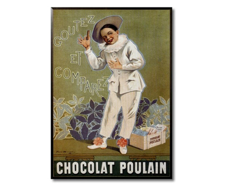 Tablou chocolat poulain 1898, 31x44 cm