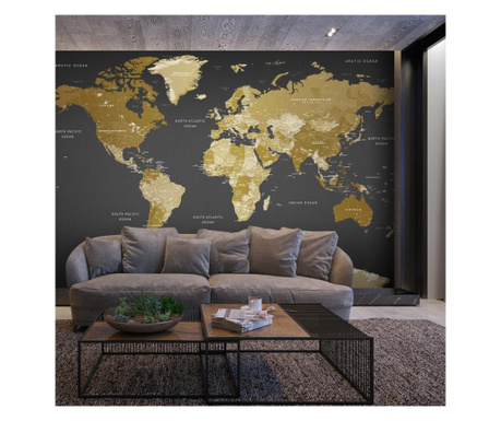 Fototapet autoadeziv artgeist, world map: modern geography