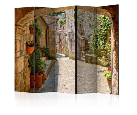 Paravan u 5 dijelova Artgeist - Provincial alley in Tuscany II [Room Dividers] - 225 x 172 cm
