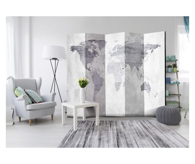 Параван Artgeist - Concrete Map [Room Dividers] - 225 x 172 см - Vivre