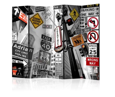 Параван Artgeist - New York Signs II [Room Dividers] - 225 x 172 см
