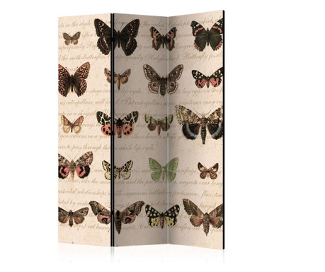 Параван Artgeist - Retro Style: Butterflies [Room Dividers] - 135 x 172 см