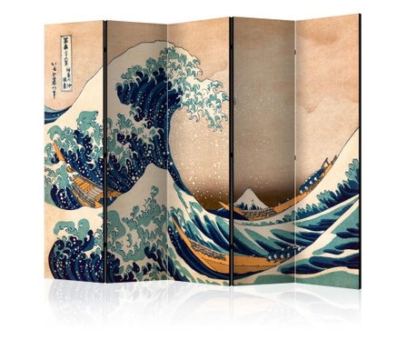 Параван Artgeist - Hokusai: The Great Wave off Kanagawa (Reproduction) II [Room Dividers] - 225 x 172 см