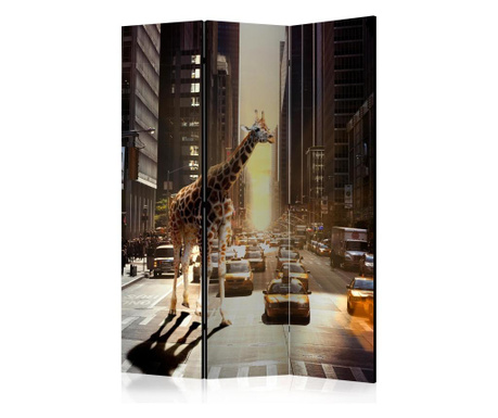 Параван Artgeist - Giraffe in the Big City [Room Dividers] - 135 x 172 см