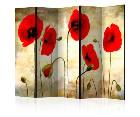 Параван Artgeist - Golden Field of Poppies II [Room Dividers] - 225 x 172 см