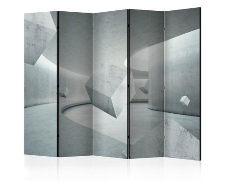 Paravan u 5 dijelova Artgeist - Geometry of the Cube II [Room Dividers] - 225 x 172 cm
