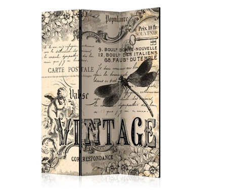 Paravan u 3 dijela Artgeist - Vintage Correspondence [Room Dividers] - 135 x 172 cm