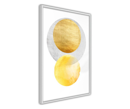 Tablou poster artgeist, eclipse, rama alba  40x60 cm