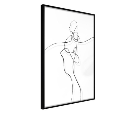 Tablou poster artgeist, entanglement, rama neagra  20x30 cm