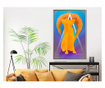 Tablou poster artgeist, fire fox, rama aurie  40x60 cm