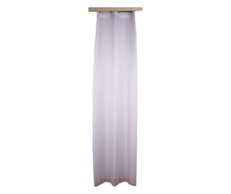 Perdea voal, DeCor Fashion Home, alba, simpla, 5 m lungime x 2,40 m inaltime, inele crom incorporate