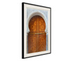 Tablou poster artgeist, closed passage (brown), rama neagra tip passe-partout  30x45 cm