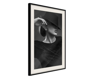 Tablou poster artgeist, coquette, rama neagra tip passe-partout  30x45 cm