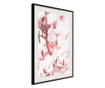 Tablou poster artgeist, cotton flowers, rama neagra tip passe-partout  30x45 cm