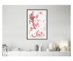 Tablou poster artgeist, cotton flowers, rama neagra tip passe-partout  30x45 cm