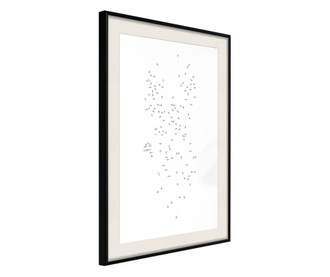 Tablou poster artgeist, connect the dots, rama neagra tip passe-partout  40x60 cm