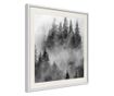 Tablou poster artgeist, dark landscape, rama alba tip passe-partout  20x20 cm