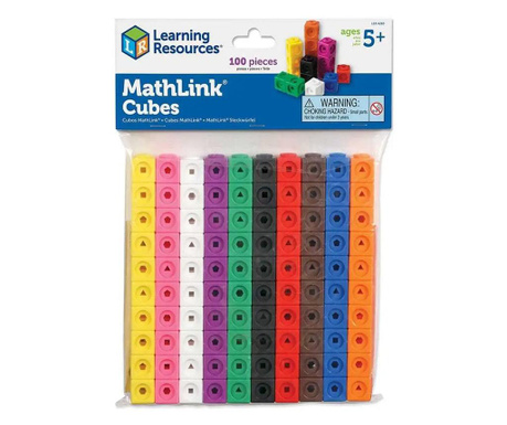 Комплект кубчета за свързване Learning Resources, 100 бр.