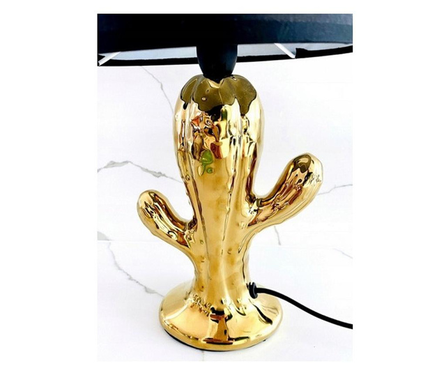 Lampa de birou model cactus, auriu/negru