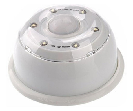 Lampa LED cu senzor de miscare, cu baterii AAA, Gonga® Argintiu