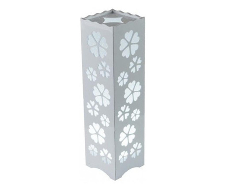 Lampa LED decorativa de birou, model floral, alb