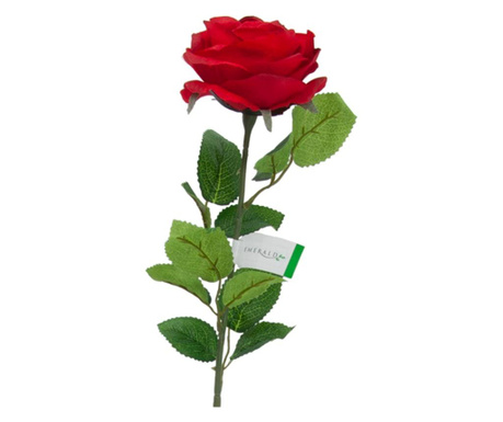 Trandafir artificial, rosu, 63 cm