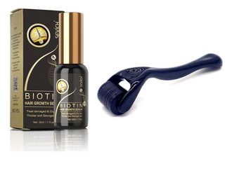 Пакет ускоряване растеж брада и коса, биотиново масло, roller micro-needling, 100% натурално, Sevich