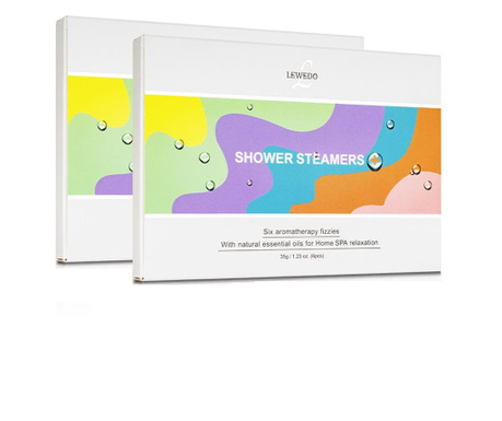 Set ingrijire Shower Steamers, uleiuri esentiale, Home Spa, Lewedo by Sevich