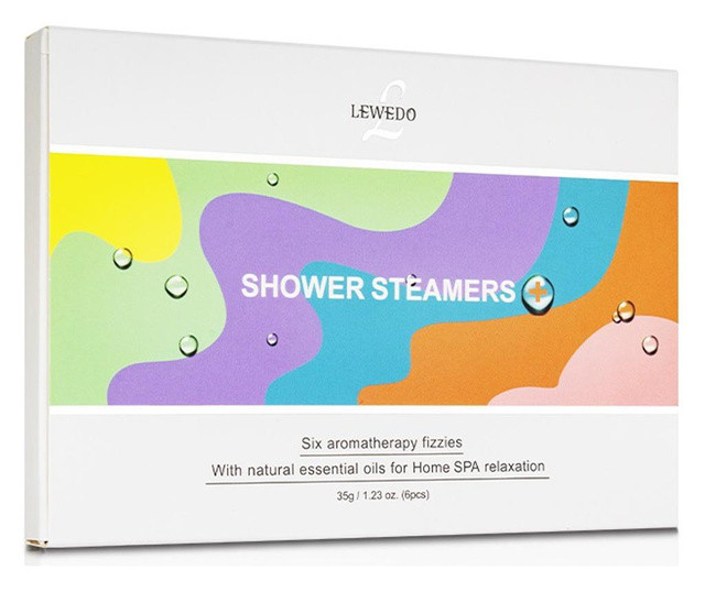 Комплект обгрижване Shower Steamers, есенциални масла, Home Spa, Lewedo by Sevich
