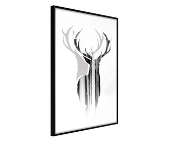 Tablou poster Artgeist, Guardian of the Forest, Rama neagra, 40 x 60 cm  40x60 cm