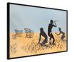 Tablou poster Artgeist, Banksy: Trolley Hunters, Rama neagra, 45 x 30 cm
