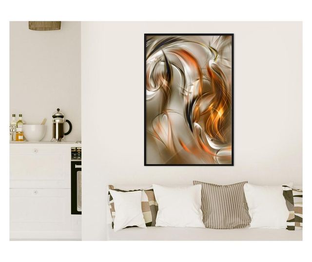 Tablou poster Artgeist, Amber Breeze, Rama neagra, 30 x 45 cm