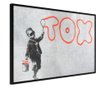 Tablou poster Artgeist, Banksy: Tox, Rama neagra, 45 x 30 cm