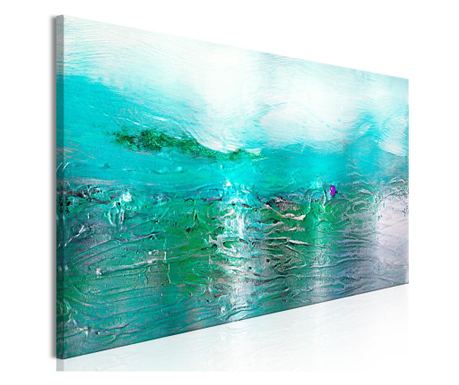 Kép artgeist - turquoise landscape (1 part) narrow - 135 x 45 cm