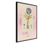 Tablou poster Artgeist, Aquatic Plant, Rama neagra, 30 x 45 cm