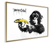 Tablou poster Artgeist, Banksy: Banana Gun II, Rama aurie, 30 x 20 cm