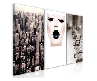 Tablou Artgeist, Faces of City (3 Parts), 60 x 30 cm