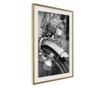 Tablou poster Artgeist, Lamp and Dynamo, Rama aurie tip passe-partout, 40 x 60 cm