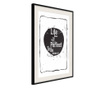 Tablou poster Artgeist, Life, Rama neagra tip passe-partout, 30 x 45 cm
