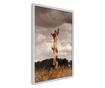 Tablou poster Artgeist, Loneliness in Nature, Rama alba, 40 x 60 cm