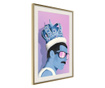 Tablou poster Artgeist, King of Music, Rama aurie tip passe-partout, 30 x 45 cm