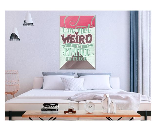 Tablou poster Artgeist, Limited Edition, Rama alba, 40 x 60 cm
