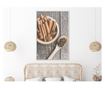 Tablou poster Artgeist, Kitchen Essentials, Rama alba, 40 x 60 cm