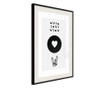 Tablou poster Artgeist, Kindness, Rama neagra tip passe-partout, 20 x 30 cm