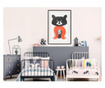 Tablou poster Artgeist, Little Bear, Rama neagra tip passe-partout, 20 x 30 cm